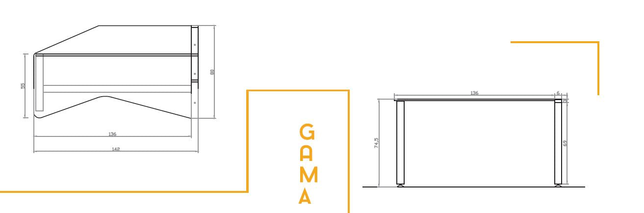 Работна станция GAMA 4x - 4 работни места - мостра