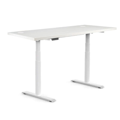 Височинно регулируемо бюро Elevate Desk | Цвят на основата: Бял | Плот 118x68x2.5 - Бял шагрен | Плот 138x68x2.5 - Бял шагрен | Плот 158x80x2.5 - Бял шагрен